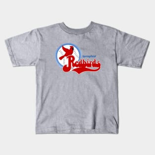 Vintage Springfield Redbirds Baseball Kids T-Shirt